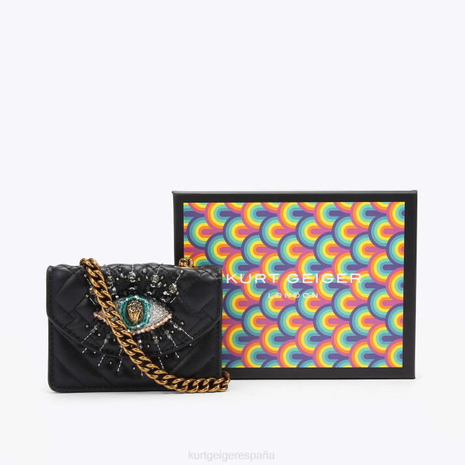 Kurt Geiger mujer micro ojo de kensington de londres 2LPR53 | bolsas negro